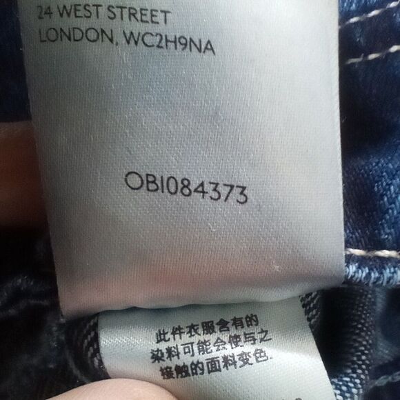 Free People We The Free Button Fly Flare Jeans 32 x 32 Night Sky Blue Trouser - Picture 15 of 16